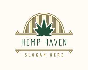 Weed Company Badge logo design