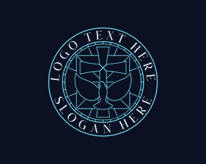 Sacred - Dove Cross Ministry logo design
