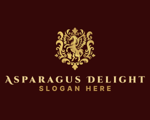 Luxury Pegasus Unicorn logo design