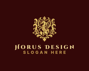 Luxury Pegasus Unicorn logo design