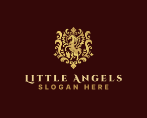 Luxury Pegasus Unicorn logo design