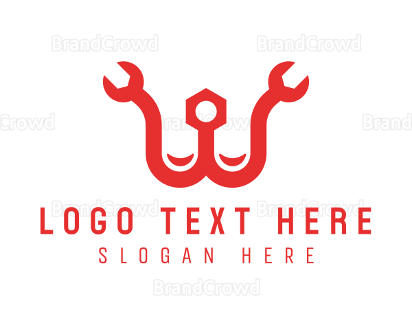 Red Letter W Repair Logo