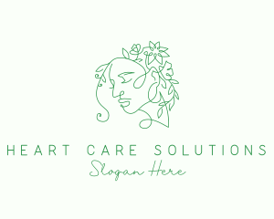 Nature Woman Floral logo design