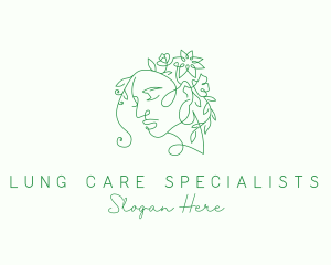 Nature Woman Floral logo design