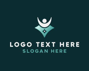 Human Leadership Management logo design