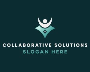 Teamwork - Human Leadership Management logo design