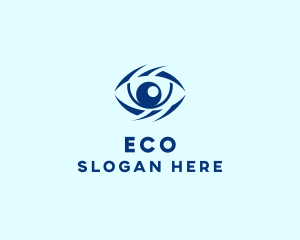 Blue Optical Eye Logo