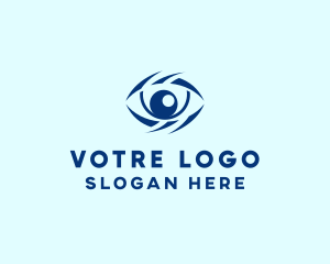 Blue Optical Eye Logo
