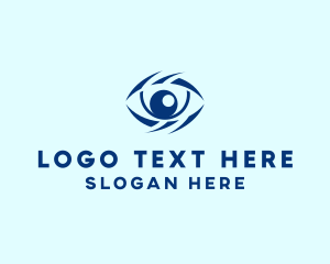 Blue Optical Eye Logo