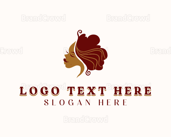 Curly Hair Salon Logo