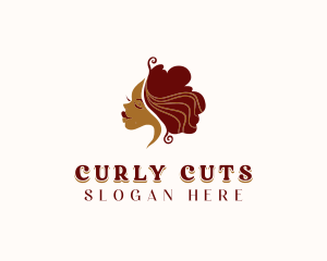 Curly - Curly Hair Salon logo design