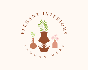 Artisan Pottery Vase logo design