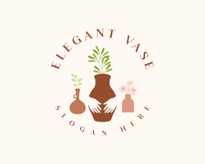 Artisan Pottery Vase logo design