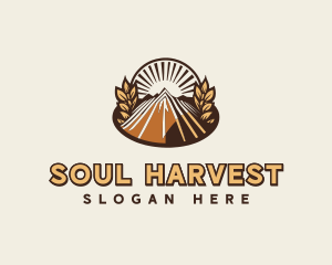 Wheat Field Farming logo design