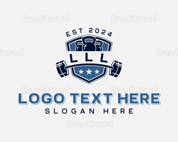 Bodybuilding Gym Weights Logo