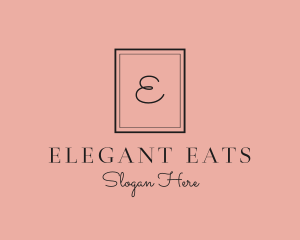 Luxury Frame Feminine Boutique logo design