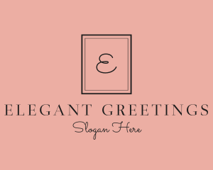 Luxury Frame Feminine Boutique logo design