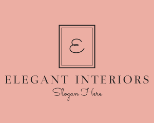 Luxury Frame Feminine Boutique logo design