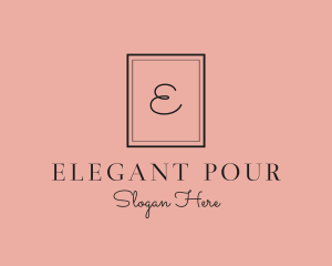 Luxury Frame Feminine Boutique logo design