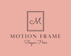 Luxury Frame Feminine Boutique logo design