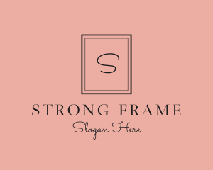 Luxury Frame Feminine Boutique logo design