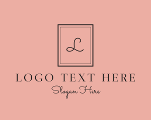 Letter - Luxury Frame Feminine Boutique logo design