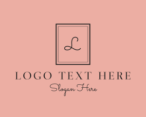 Luxury Frame Feminine Boutique Logo