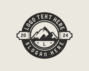 Forest - Mountain Forest Camping logo design