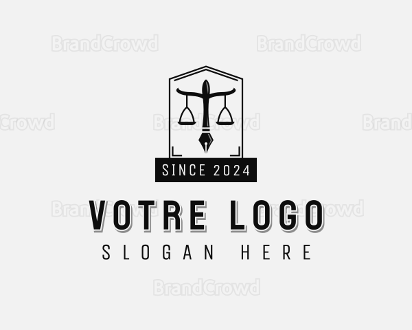 Notary Court Attorney Logo