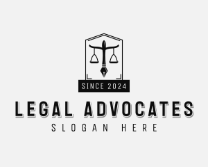 Notary Court Attorney logo design