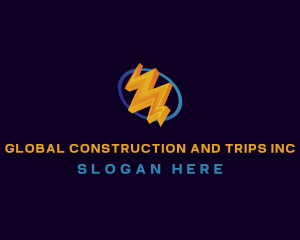 Electricity Lightning Bolt Logo