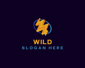 Electricity Lightning Bolt Logo