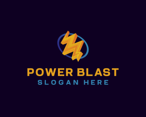 Electricity Lightning Bolt logo design