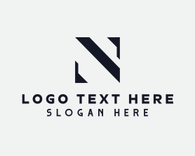 Modern Designer Letter N