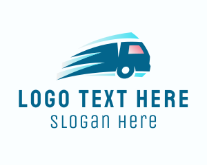 Shipping Service - Logistics Truck Delivery logo design