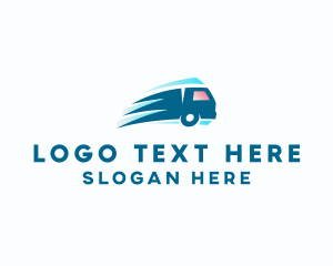 Transportation Service - Logistics Truck Delivery logo design