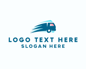 Shipping Service - Logistics Truck Delivery logo design