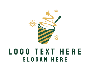 Winter - Holiday Star Drink logo design