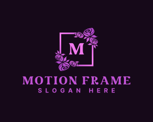 Rose Floral Frame logo design