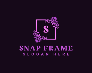 Rose Floral Frame logo design