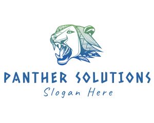 Native Tribal Panther logo design