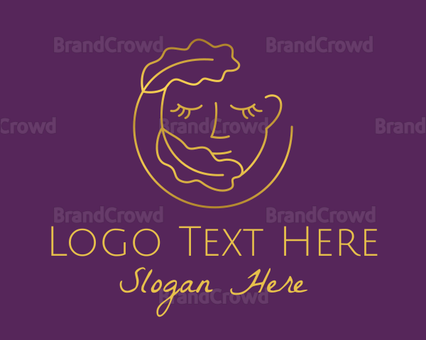 Gold Leaf Woman Logo