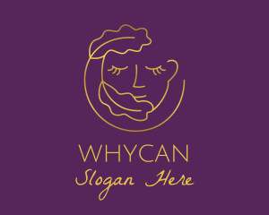 Gold Leaf Woman  Logo