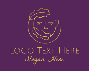 Gold - Gold Leaf Woman logo design