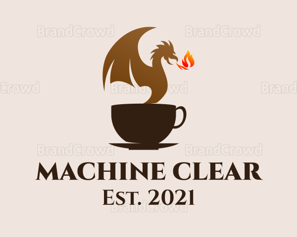 Dragon Coffee Cup Logo