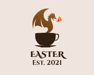 Mug - Dragon Coffee Cup logo design