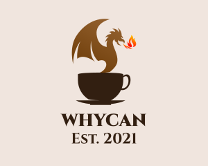 Coffee Mug - Dragon Coffee Cup logo design