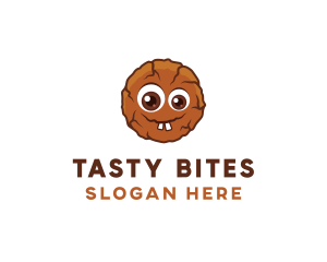 Delicious - Chocolate Sweet Cookie Bites logo design