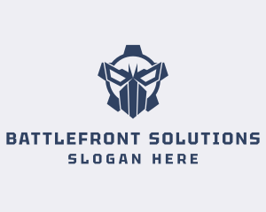 Warfare - Angry Gamer Skull logo design