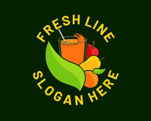 Natural Fruit Drink logo design